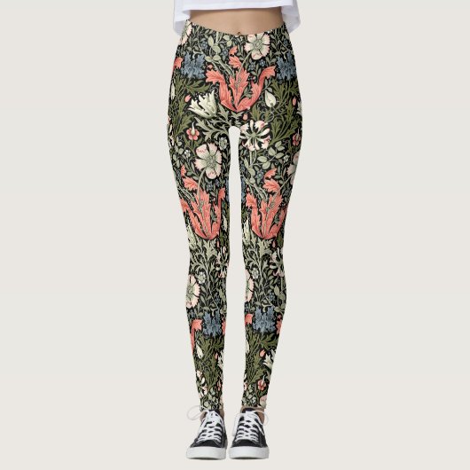 William Morris Compton bloemmotief Leggings (Voorkant)