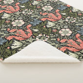 William Morris  Compton bloemmotief Sherpa Deken (3/4)