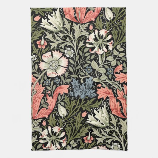 William Morris Compton bloemmotief Theedoek (Verticaal)