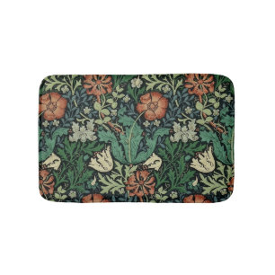 William Morris Compton Floral Art Nouveau Pattern Badmat