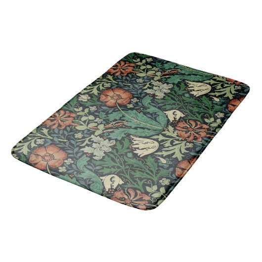 William Morris Compton Floral Art Nouveau Pattern Badmat (Gekanteld)