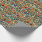 William Morris Compton Floral Art Nouveau Pattern Cadeaupapier (Hoek)
