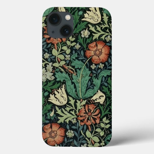 William Morris Compton Floral Art Nouveau Pattern Case-Mate iPhone Case (Achterkant)