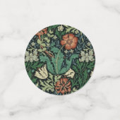 William Morris Compton Floral Art Nouveau Pattern Confetti (Kleine voorkant)