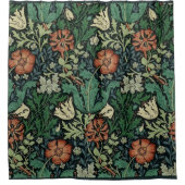 William Morris Compton Floral Art Nouveau Pattern Douchegordijn (Voorkant)
