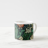 William Morris Compton Floral Art Nouveau Pattern Espresso Kop (Voorkant rechts)