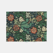 William Morris Compton Floral Art Nouveau Pattern Fleece Deken (Voorkant (Horizontaal))