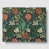 William Morris Compton Floral Art Nouveau Pattern Gastenboek (Voorkant)