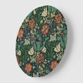 William Morris Compton Floral Art Nouveau Pattern Grote Klok (Hoek)