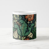 William Morris Compton Floral Art Nouveau Pattern Grote Koffiekop (Voorkant)