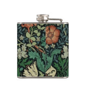 William Morris Compton Floral Art Nouveau Pattern Heupfles (Achterkant)