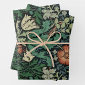 William Morris Compton Floral Art Nouveau Pattern Inpakpapier Vel (In situ)