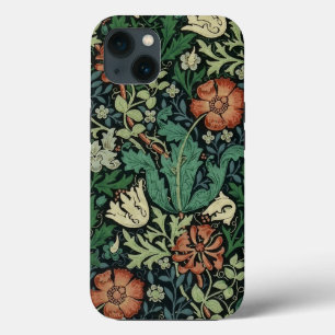 William Morris Compton Floral Art Nouveau Pattern iPhone 13 Hoesje