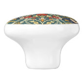 William Morris Compton Floral Art Nouveau Pattern Keramische Knop (Zijkant)