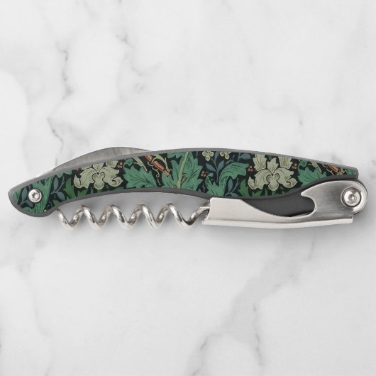 William Morris Compton Floral Art Nouveau Pattern Kurkentrekker (Achterkant)