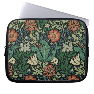 William Morris Compton Floral Art Nouveau Pattern Laptop Sleeve