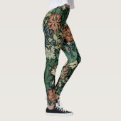 William Morris Compton Floral Art Nouveau Pattern Leggings (Rechts)