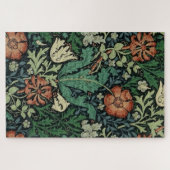 William Morris Compton Floral Art Nouveau Pattern Legpuzzel (Horizontaal)