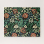 William Morris Compton Floral Art Nouveau Pattern Legpuzzel (Horizontaal)