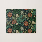William Morris Compton Floral Art Nouveau Pattern Legpuzzel (Horizontaal)