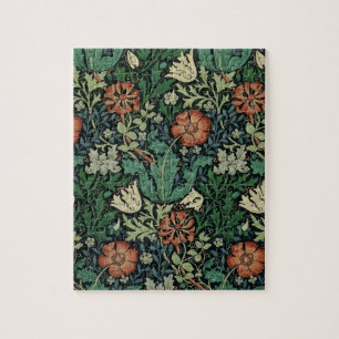 William Morris Compton Floral Art Nouveau Pattern Legpuzzel