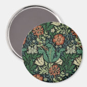 William Morris Compton Floral Art Nouveau Pattern Magneet (Voorkant / Achterkant)