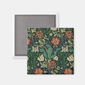 William Morris Compton Floral Art Nouveau Pattern Magneet (Voorkant / Achterkant)