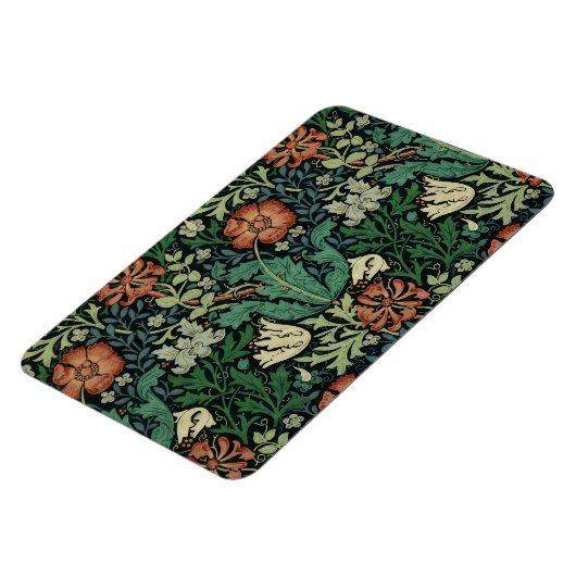 William Morris Compton Floral Art Nouveau Pattern Magneet (Linkerzijde)