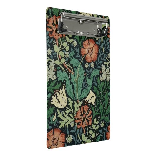 William Morris Compton Floral Art Nouveau Pattern Mini Klembord (Schuin)