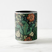 William Morris Compton Floral Art Nouveau Pattern Mok (Midden)