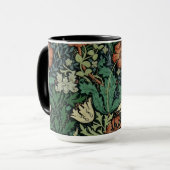 William Morris Compton Floral Art Nouveau Pattern Mok (Voorkant links)