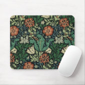 William Morris Compton Floral Art Nouveau Pattern Muismat (Met muis)