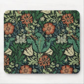 William Morris Compton Floral Art Nouveau Pattern Muismat (Voorkant)