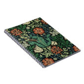 William Morris Compton Floral Art Nouveau Pattern Notitieboek (Rechterzijde)
