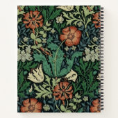 William Morris Compton Floral Art Nouveau Pattern Notitieboek (Achterkant)