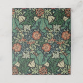William Morris Compton Floral Art Nouveau Pattern Plaatskaartje (Buitenkant ongevouwen)
