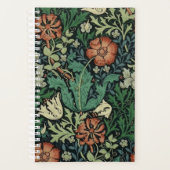 William Morris Compton Floral Art Nouveau Pattern Planner (Voorkant)