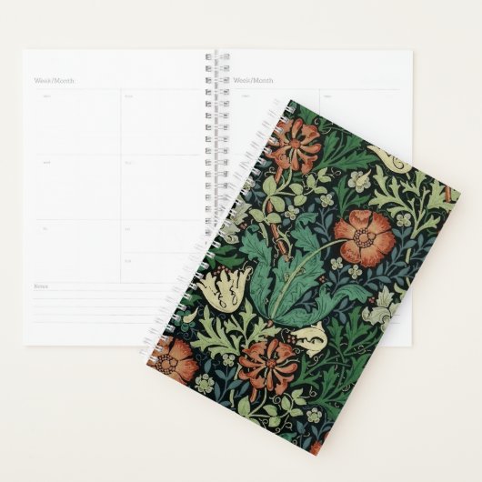William Morris Compton Floral Art Nouveau Pattern Planner (Display)
