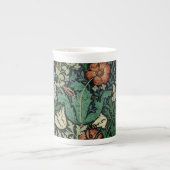 William Morris Compton Floral Art Nouveau Pattern Porselein Kop (Voorkant)