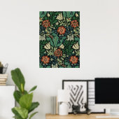 William Morris Compton Floral Art Nouveau Pattern Poster (Thuiskantoor)