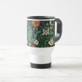 William Morris Compton Floral Art Nouveau Pattern Reisbeker (Voorkant rechts)