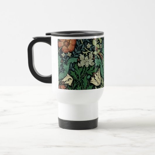 William Morris Compton Floral Art Nouveau Pattern Reisbeker (Links)