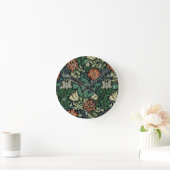 William Morris Compton Floral Art Nouveau Pattern Ronde Klok (Huis)