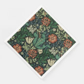 William Morris Compton Floral Art Nouveau Pattern Servet (Hoek)