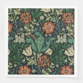 William Morris Compton Floral Art Nouveau Pattern Servet (Voorkant)