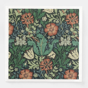 William Morris Compton Floral Art Nouveau Pattern Servet