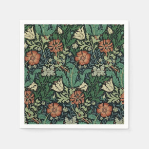 William Morris Compton Floral Art Nouveau Pattern Servet