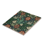 William Morris Compton Floral Art Nouveau Pattern Tegeltje (Zijkant)