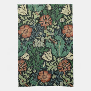 William Morris Compton Floral Art Nouveau Pattern Theedoek