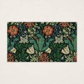 William Morris Compton Floral Art Nouveau Pattern Visitekaartje (Voorkant)